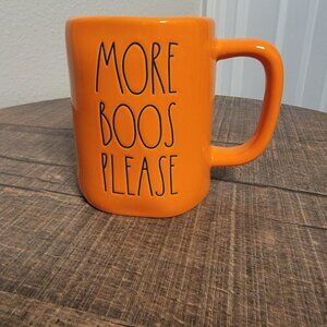 Rae Dunn “MORE BOOS PLEASE” Halloween Mug – Orange